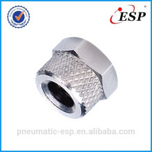 RM 5/3 pneumatic metal fitting for plastic tube locking nut type